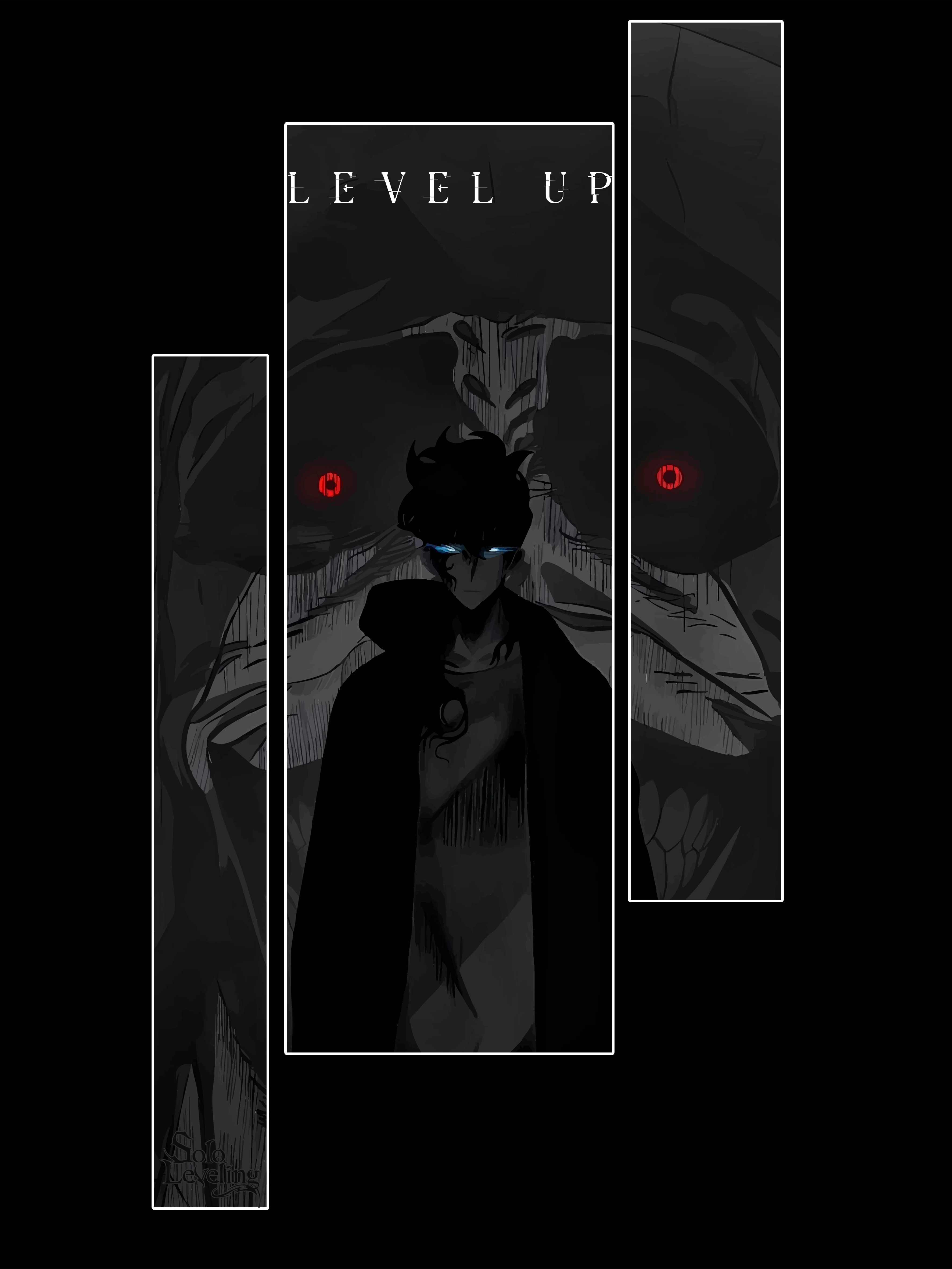 T-Shirt Solo Leveling #4 - Nera 200g