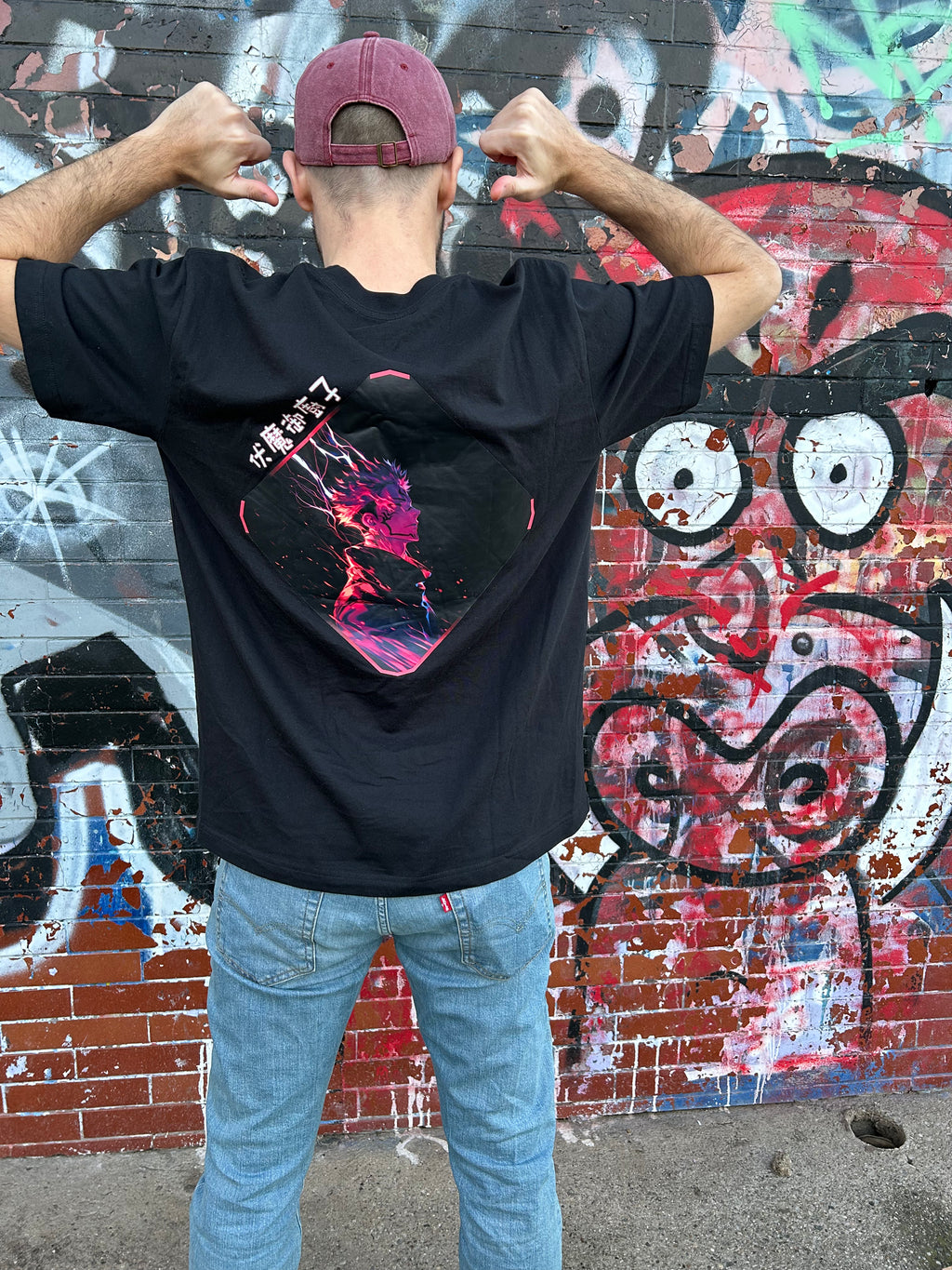 T-Shirt Sukuna #1 - Jujutsu Kaisen - Nera 200g