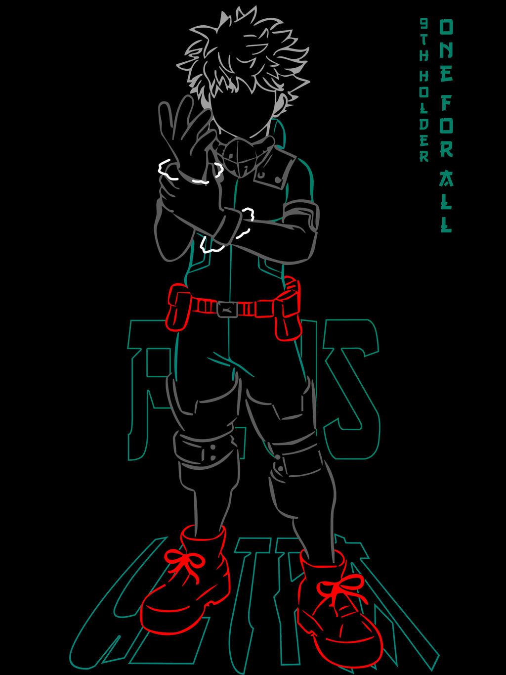 T-Shirt My Hero Academia #1 - Nera 200g