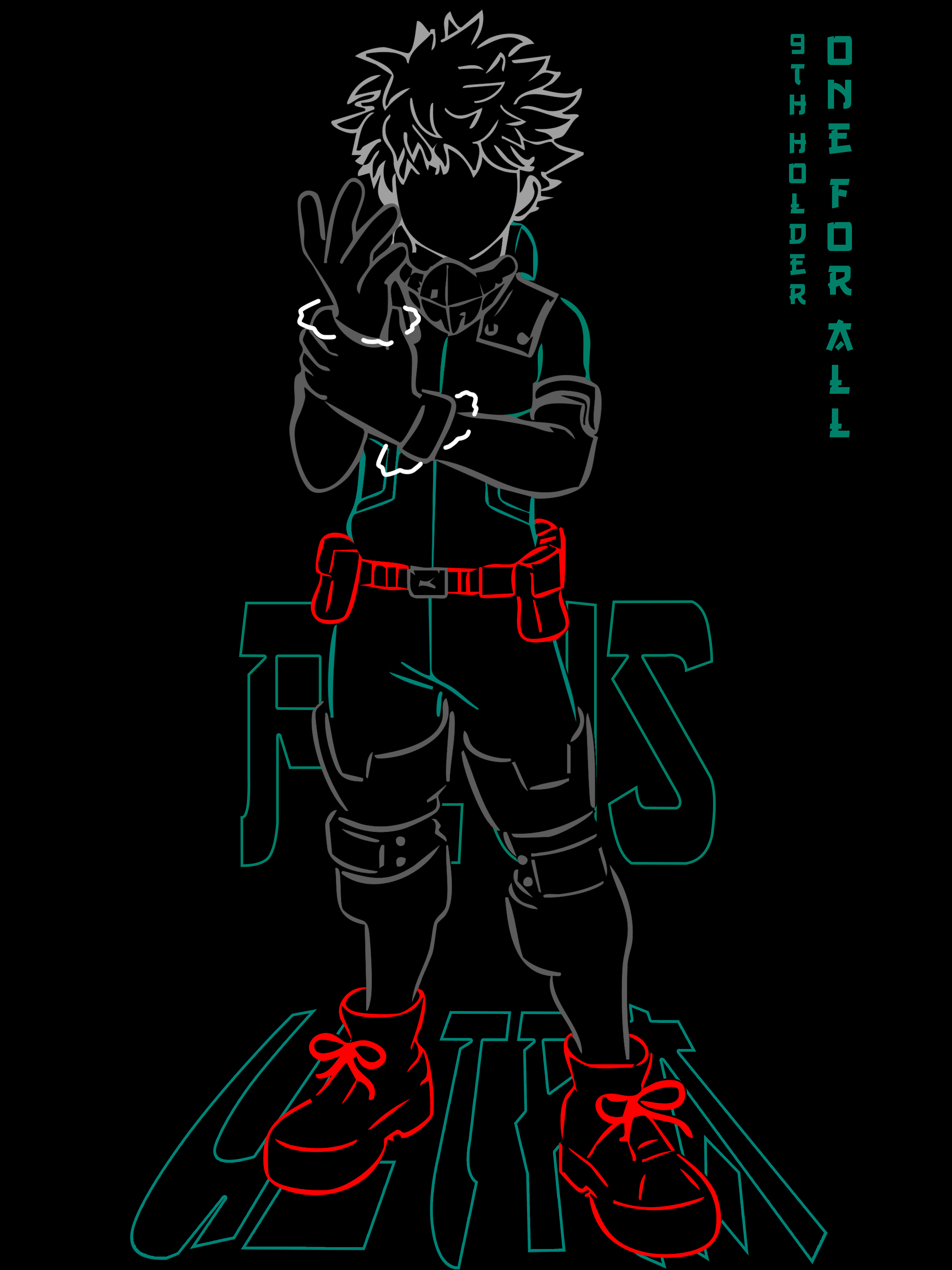 T-Shirt My Hero Academia #1 - Nera 200g