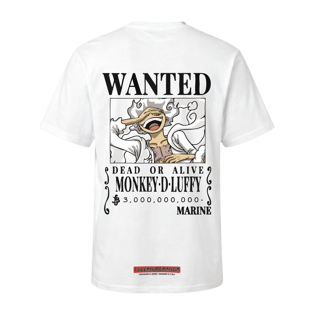 OP #3 - Luffy Wanted White T-Shirt