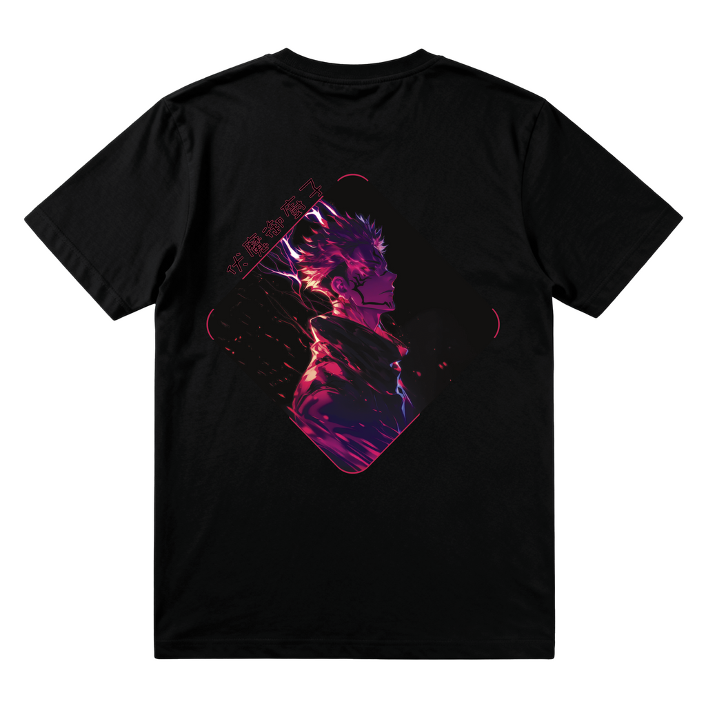 Sukuna #1 T-Shirt – Jujutsu Kaisen – Schwarz 200g