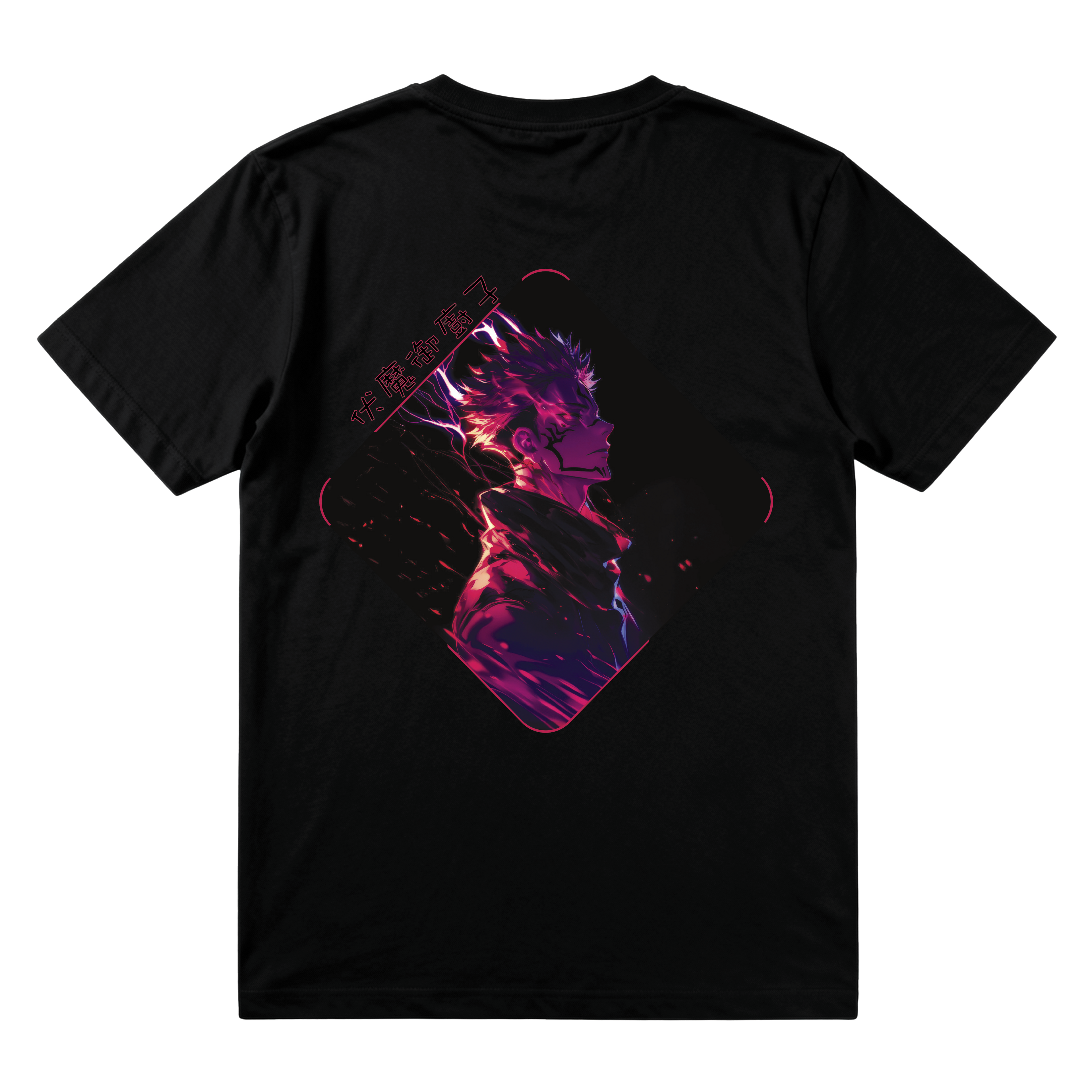 Sukuna #1 T-Shirt – Jujutsu Kaisen – Schwarz 200g