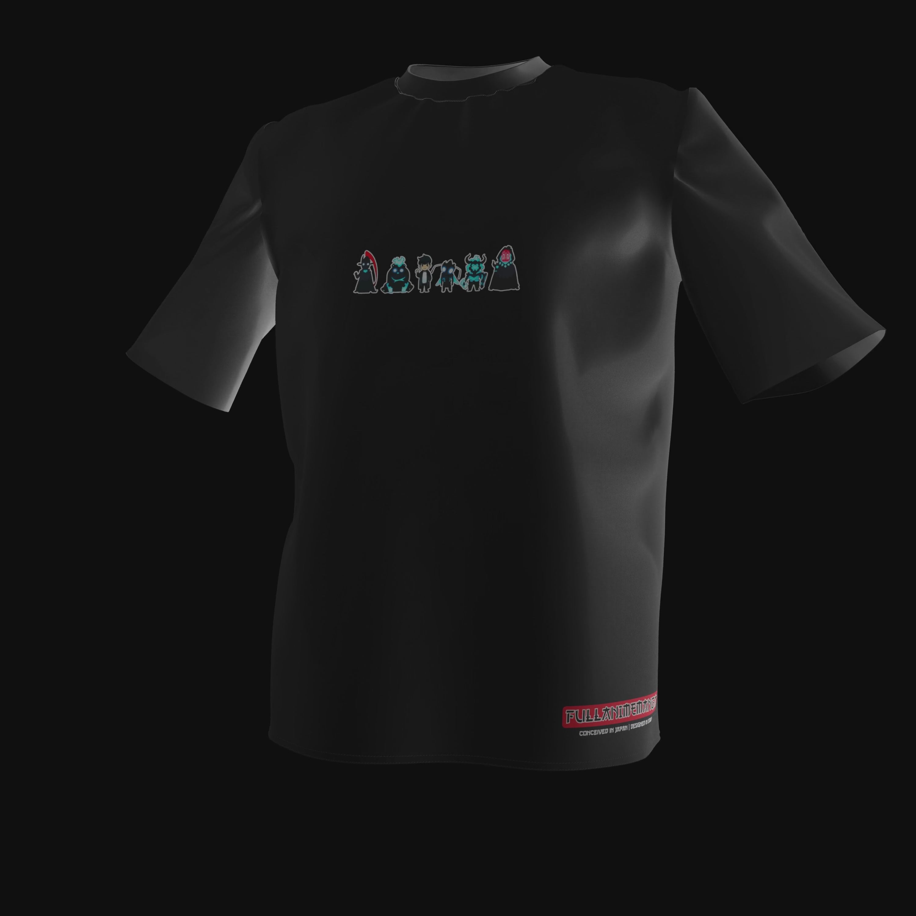 T-Shirt Solo Leveling #3 - Nera 200g