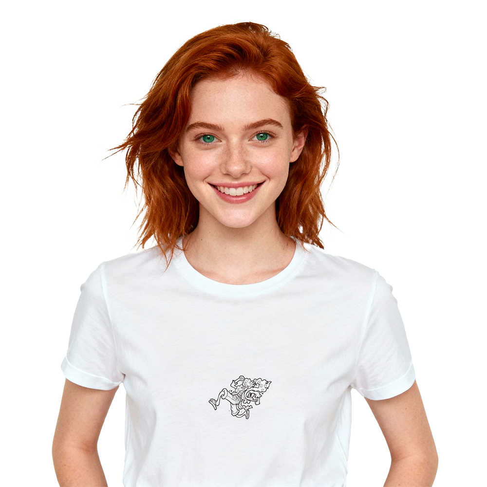 T-Shirt Luffy #2 - One Piece - Bianca 200g