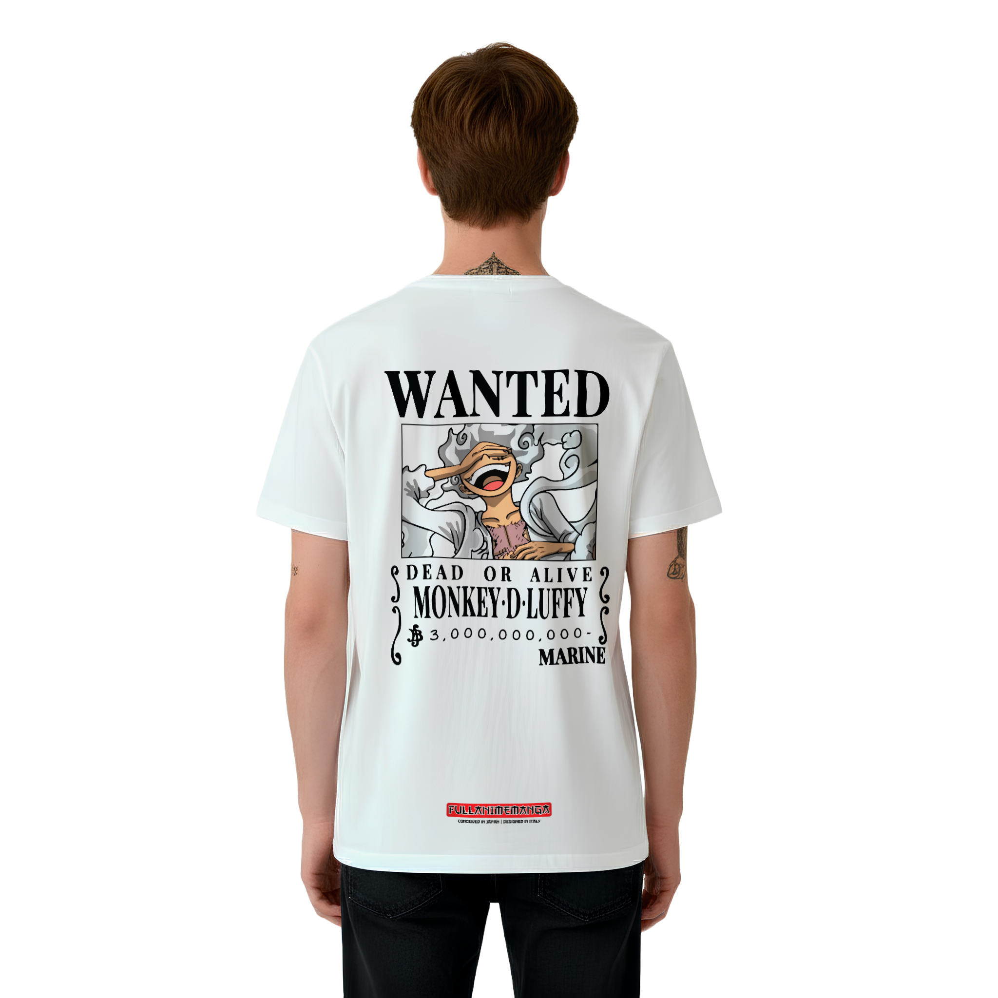 T-Shirt Luffy #3 - One Piece - Bianca 200g