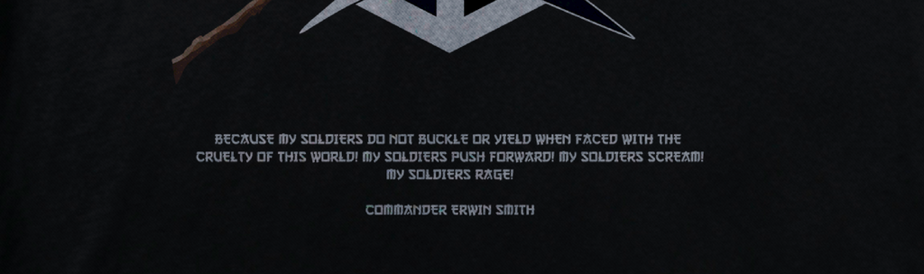 T-Shirt Attack On Titan #1 - Nera 200g