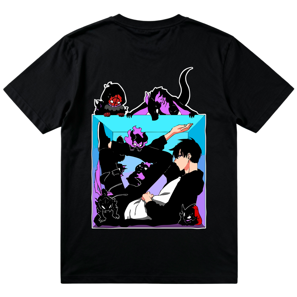 T-Shirt Solo Leveling #3 - Nera 200g