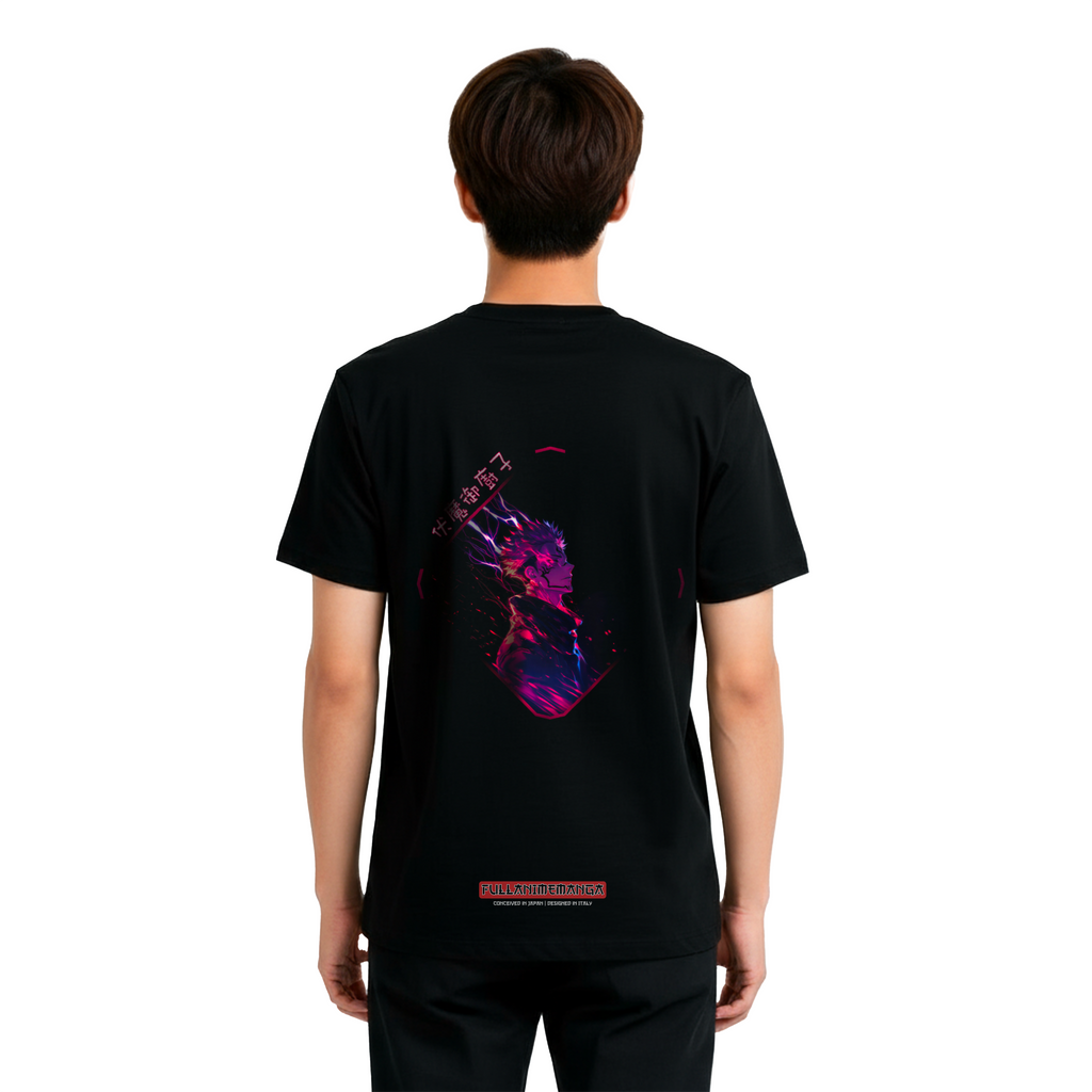T-Shirt Sukuna #1 - Jujutsu Kaisen - Nera 200g