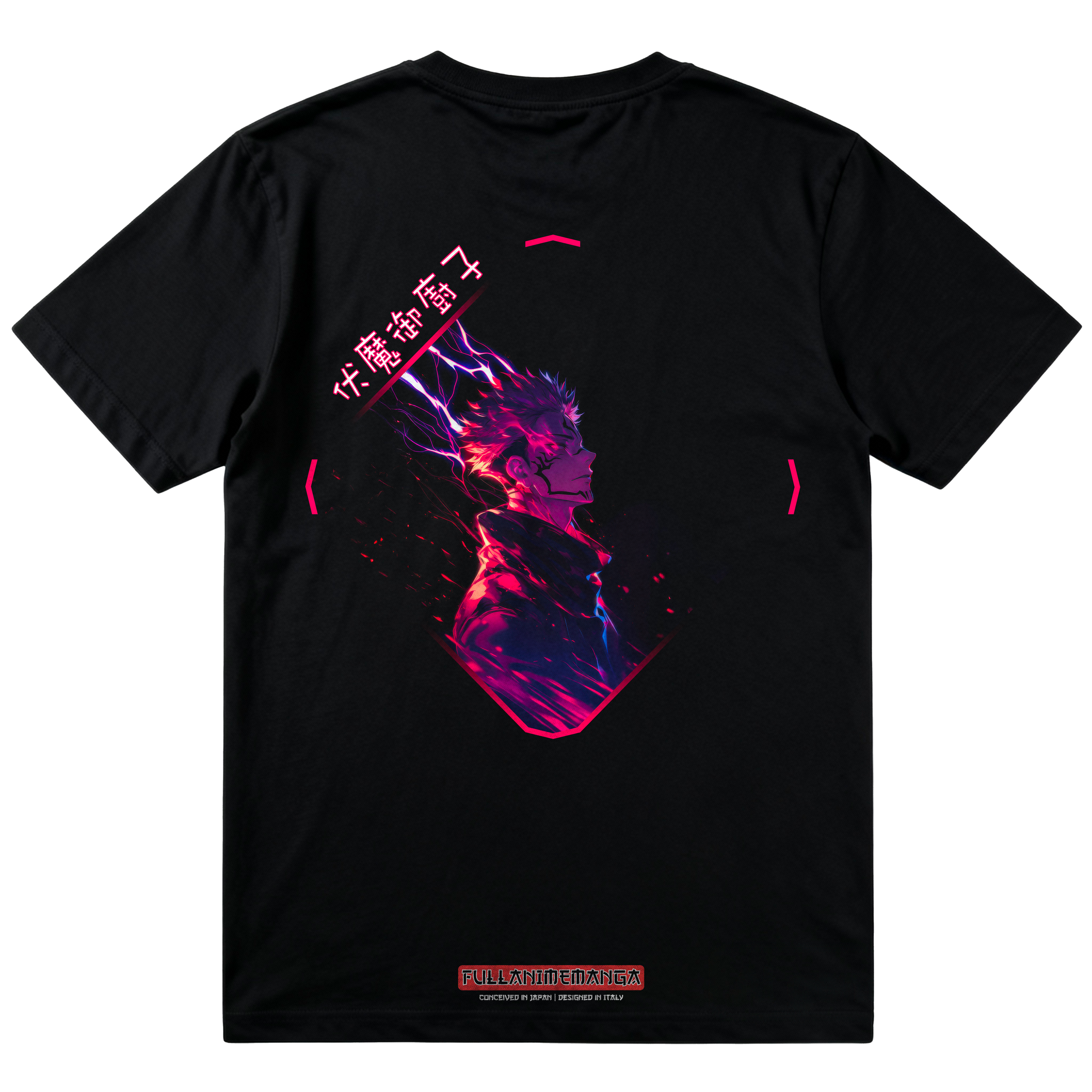 T-Shirt Sukuna #1 - Jujutsu Kaisen - Nera 200g