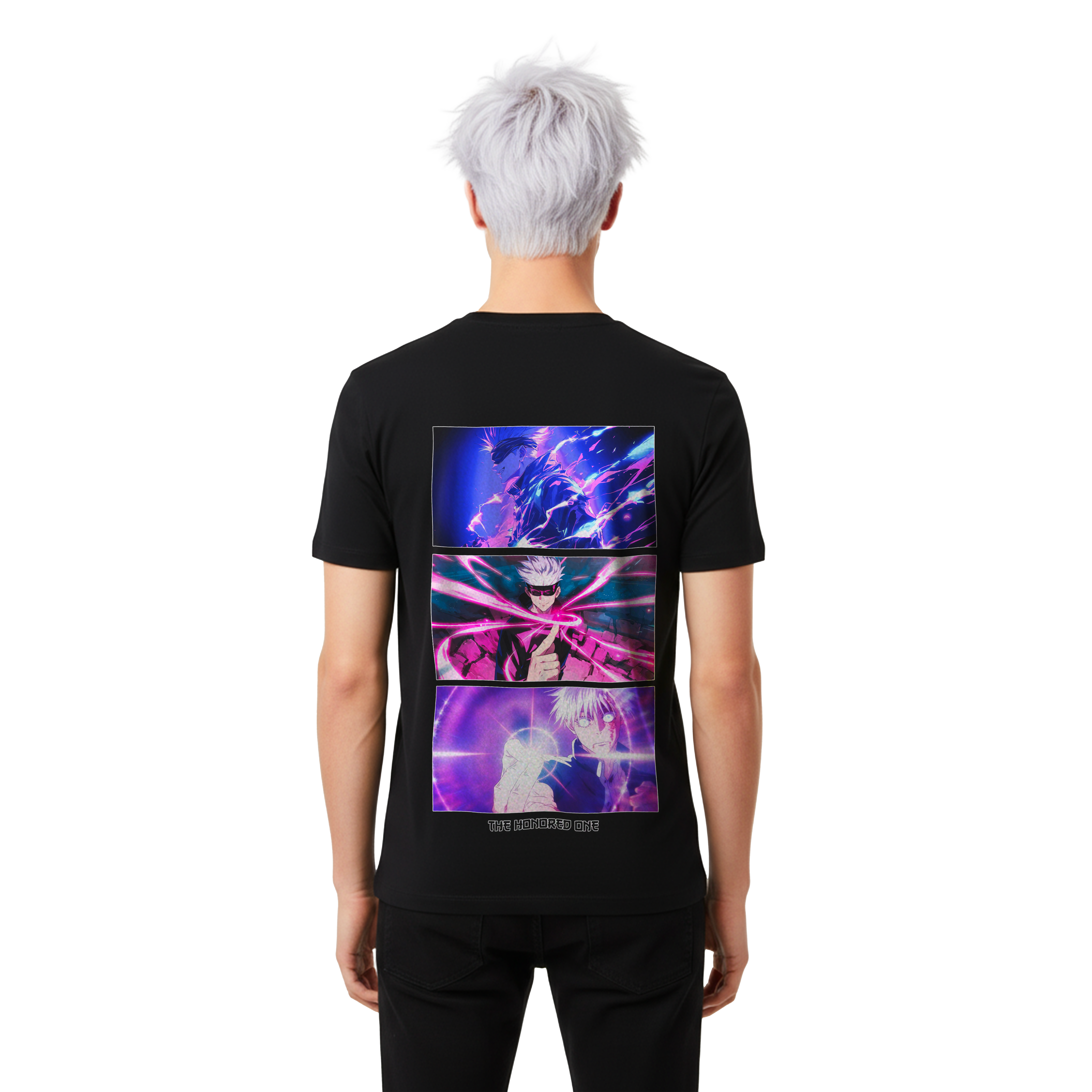 T-Shirt Satoru Gojo #2 - Jujutsu Kaisen - Nera 200g